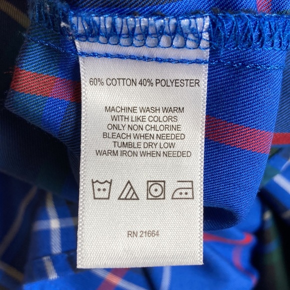 FOXCROFT Blue Plaid Blouse - Picture 12 of 12